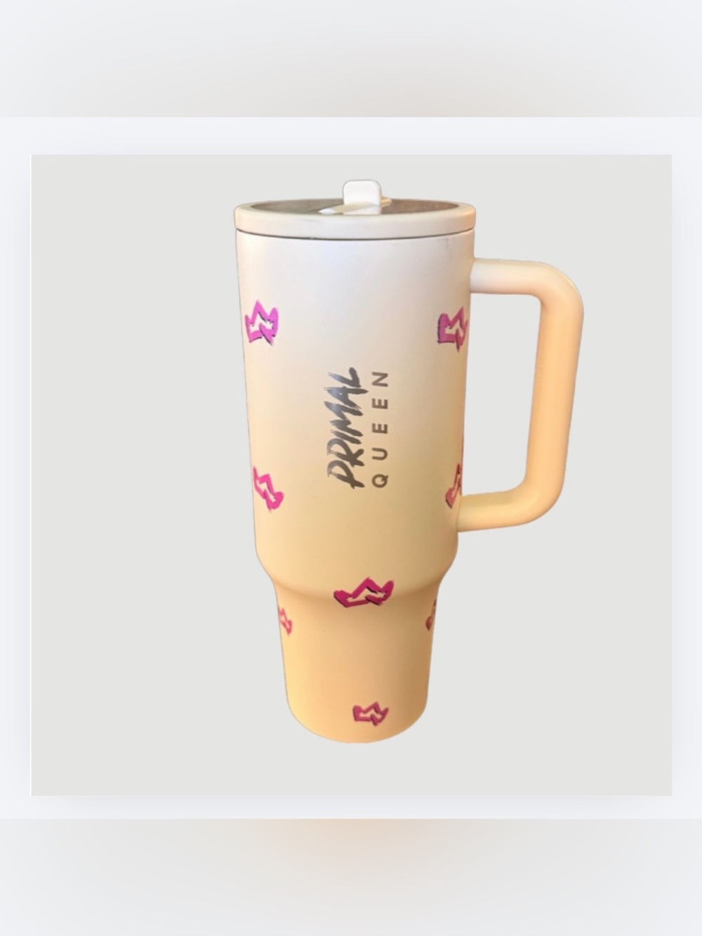 Primal Queen 40oz Tumbler Cup with Lid & Straw, NIB